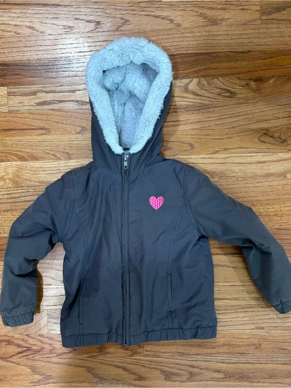 Gymboree Gray Fleece Lined Jacket 5-6